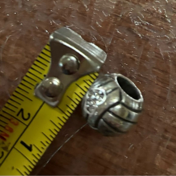 Brighton bead with stone, shiny heart - Picture 6 of 6